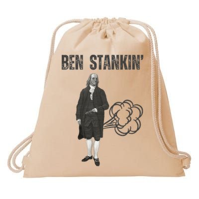 Ben Stankin’ Benjamin Franklin Farting Funny Guy Silly Man Drawstring Bag