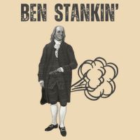 Ben Stankin’ Benjamin Franklin Farting Funny Guy Silly Man Drawstring Bag