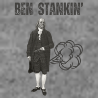 Ben Stankin’ Benjamin Franklin Farting Funny Guy Silly Man Tall Hoodie