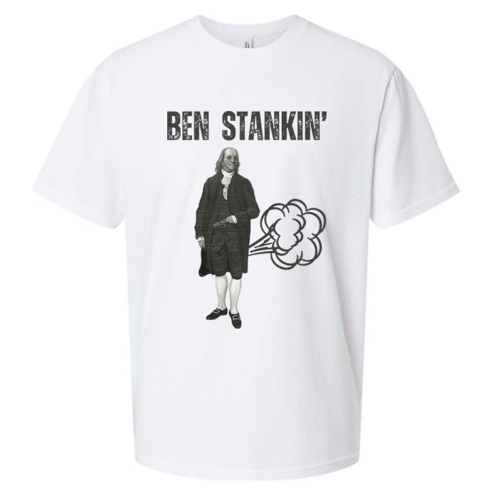 Ben Stankin’ Benjamin Franklin Farting Funny Guy Silly Man Sueded Cloud Jersey T-Shirt