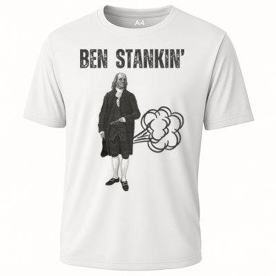 Ben Stankin’ Benjamin Franklin Farting Funny Guy Silly Man Performance Shirt