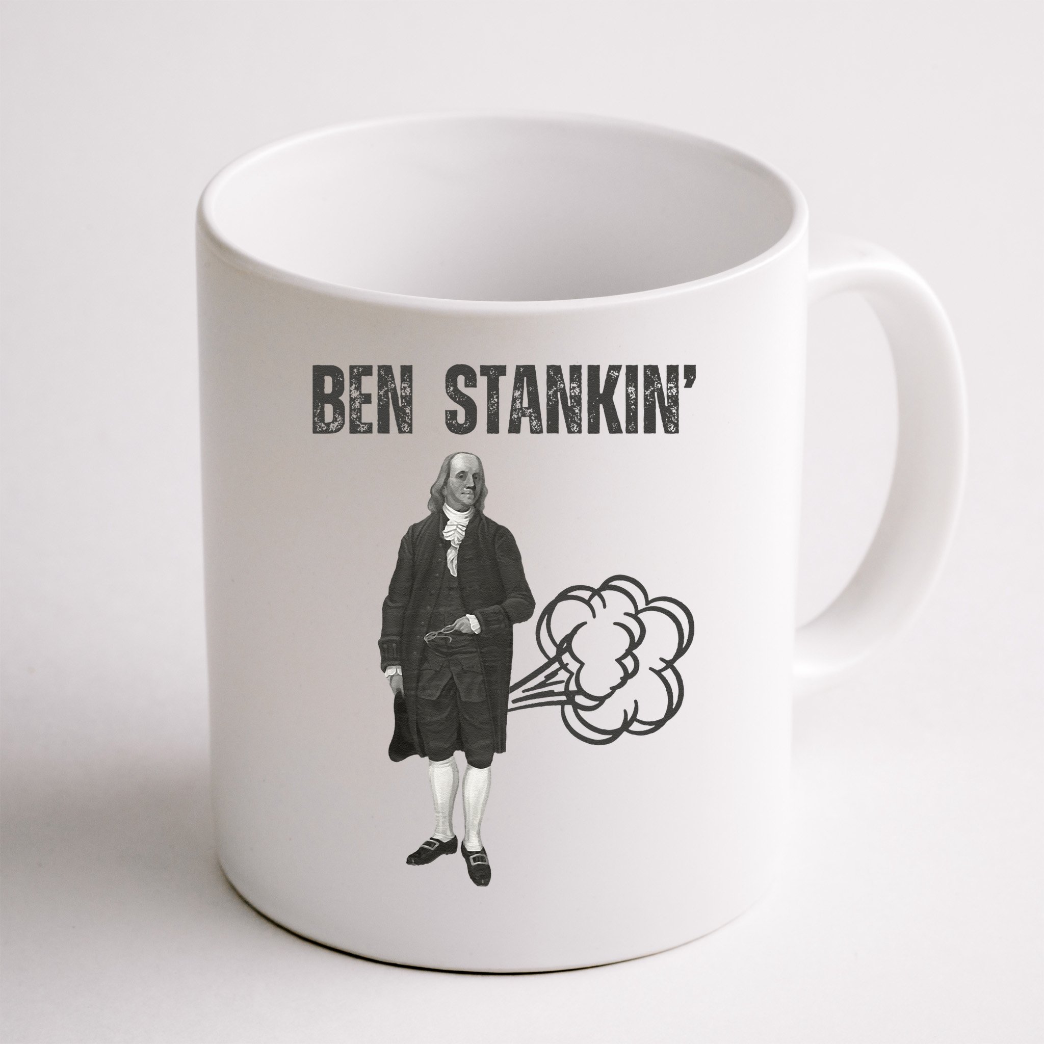 Ben Stankin’ Benjamin Franklin Farting Funny Guy Silly Man Mug