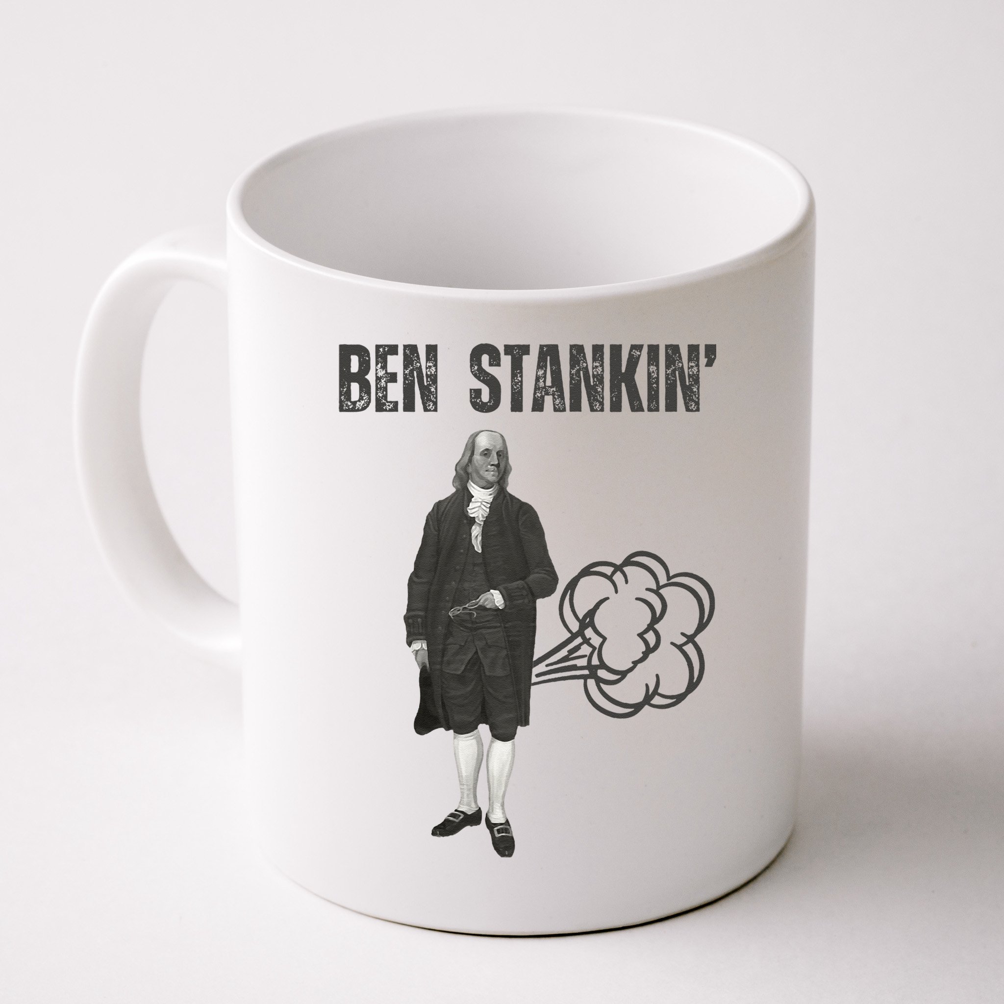 Ben Stankin’ Benjamin Franklin Farting Funny Guy Silly Man Mug