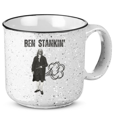 Ben Stankin’ Benjamin Franklin Farting Funny Guy Silly Man 15oz Campfire Ceramic Mug
