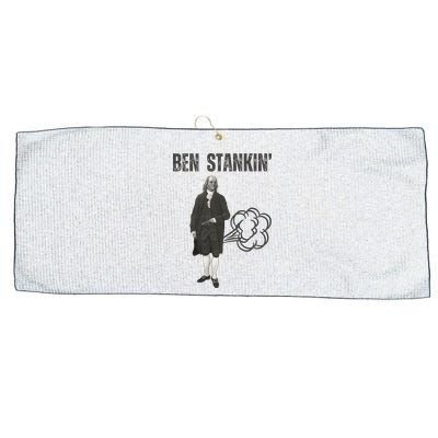 Ben Stankin’ Benjamin Franklin Farting Funny Guy Silly Man Large Microfiber Waffle Golf Towel