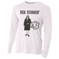 Ben Stankin’ Benjamin Franklin Farting Funny Guy Silly Man Cooling Performance Long Sleeve Crew