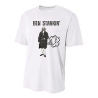 Ben Stankin’ Benjamin Franklin Farting Funny Guy Silly Man Youth Performance Sprint T-Shirt