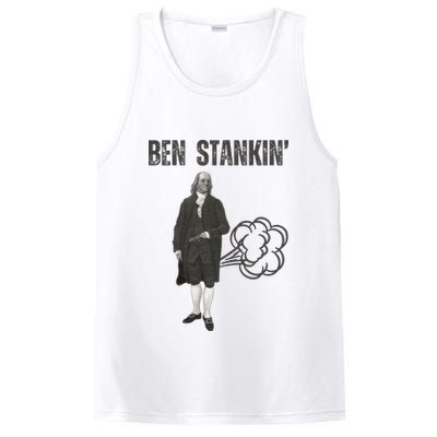 Ben Stankin’ Benjamin Franklin Farting Funny Guy Silly Man PosiCharge Competitor Tank