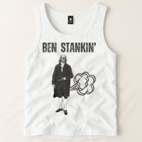 Ben Stankin’ Benjamin Franklin Farting Funny Guy Silly Man Tank Top