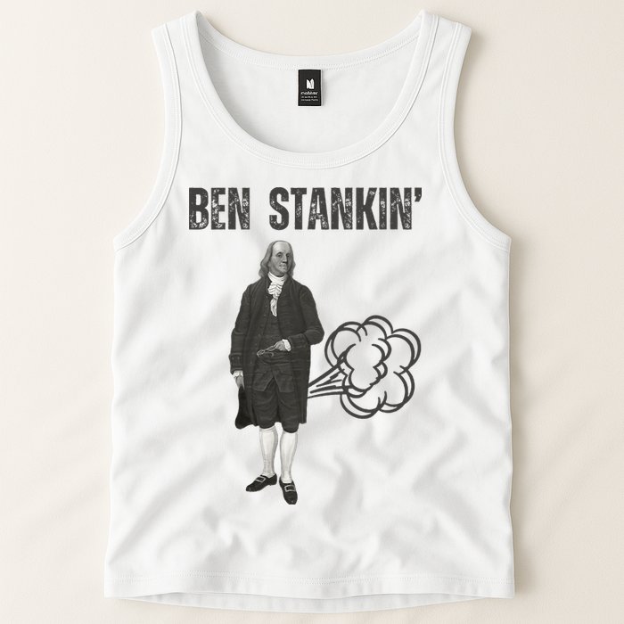 Ben Stankin’ Benjamin Franklin Farting Funny Guy Silly Man Tank Top