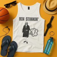 Ben Stankin’ Benjamin Franklin Farting Funny Guy Silly Man Tank Top