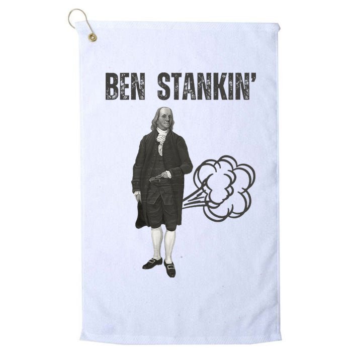 Ben Stankin’ Benjamin Franklin Farting Funny Guy Silly Man Golf Towel