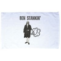 Ben Stankin’ Benjamin Franklin Farting Funny Guy Silly Man Microfiber Hand Towel