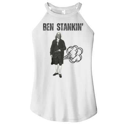 Ben Stankin’ Benjamin Franklin Farting Funny Guy Silly Man Women's Perfect Tri Rocker Tank