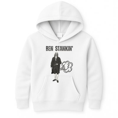 Ben Stankin’ Benjamin Franklin Farting Funny Guy Silly Man Kids Hoodie