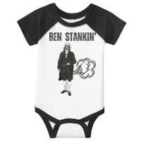 Ben Stankin’ Benjamin Franklin Farting Funny Guy Silly Man Infant Baby Jersey Bodysuit