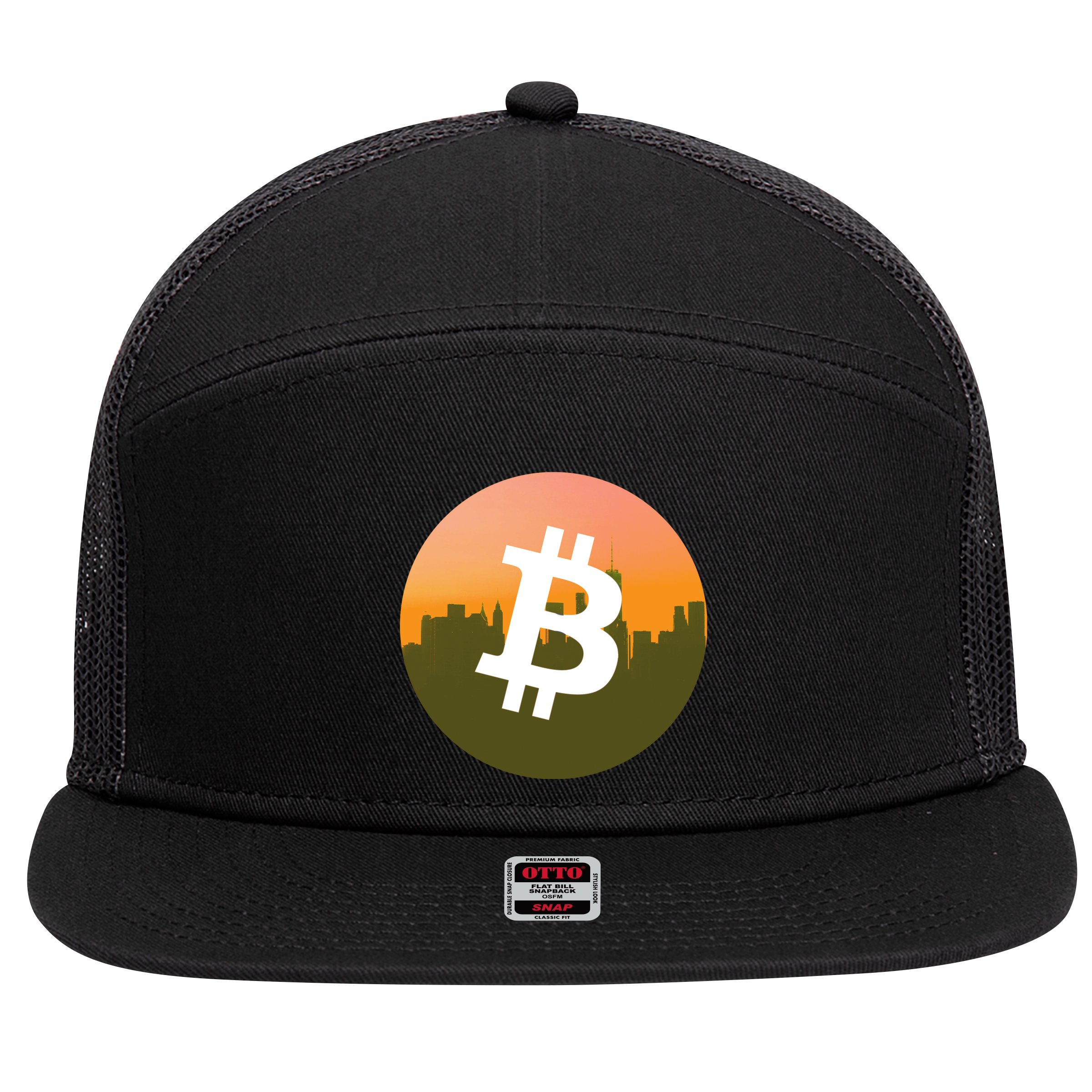 BTC Skylines 7 Panel Mesh Trucker Snapback Hat