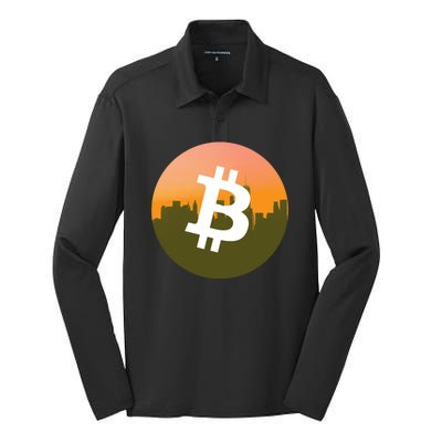 BTC Skylines Silk Touch Performance Long Sleeve Polo