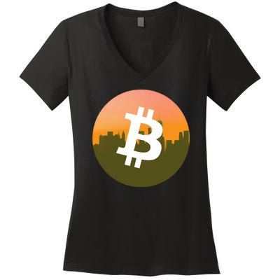 BTC Skylines Women's V-Neck T-Shirt