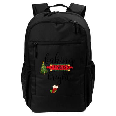 Baking Spirits Bright Christmas Tree Cooking Baking Lovers Gift Backpack