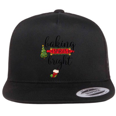 Baking Spirits Bright Christmas Tree Cooking Baking Lovers Gift Flatbill Hat