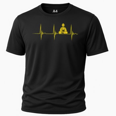Buddha Statue Buddhist Heartbeat Ecg Pulse Meditation Hindu Performance Shirt