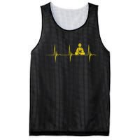 Buddha Statue Buddhist Heartbeat Ecg Pulse Meditation Hindu Mesh Reversible Basketball Jersey Tank
