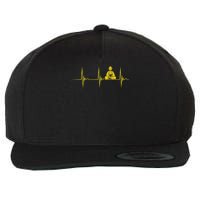 Buddha Statue Buddhist Heartbeat Ecg Pulse Meditation Hindu Wool Snapback Cap