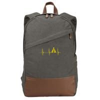 Buddha Statue Buddhist Heartbeat Ecg Pulse Meditation Hindu Cotton Canvas Backpack