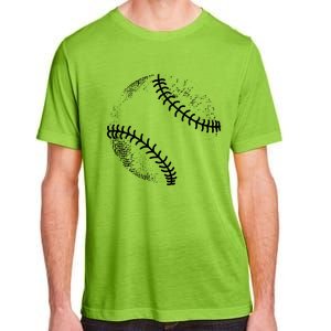 Baseball Silhouette Baseball Ball Gift Adult ChromaSoft Performance T-Shirt