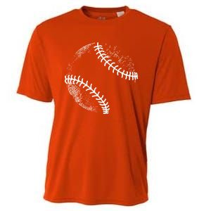 Baseball Silhouette Baseball Ball Gift Cooling Performance Crew T-Shirt