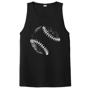 Baseball Silhouette Baseball Ball Gift PosiCharge Competitor Tank