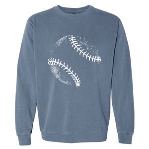 Baseball Silhouette Baseball Ball Gift Garment-Dyed Sweatshirt