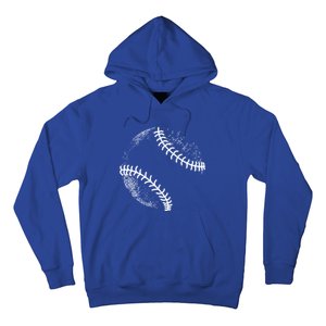 Baseball Silhouette Baseball Ball Gift Hoodie