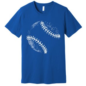 Baseball Silhouette Baseball Ball Gift Premium T-Shirt