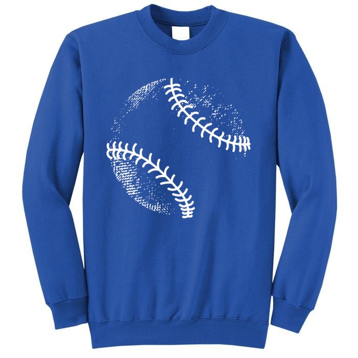 Baseball Silhouette Baseball Ball Gift Tall Sweatshirt