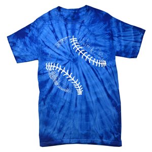 Baseball Silhouette Baseball Ball Gift Tie-Dye T-Shirt