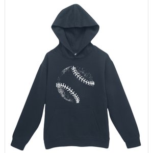 Baseball Silhouette Baseball Ball Gift Urban Pullover Hoodie