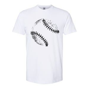 Baseball Silhouette Baseball Ball Gift Softstyle CVC T-Shirt