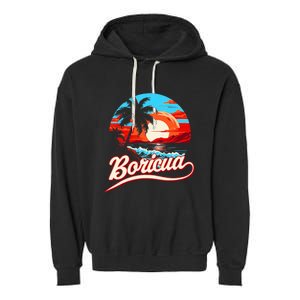 Boricua Spirit Beautiful Puerto Rican Pride Garment-Dyed Fleece Hoodie