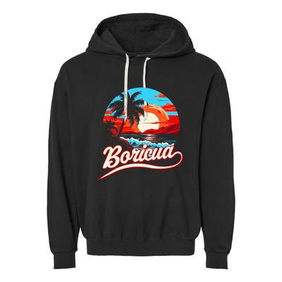 Boricua Spirit Beautiful Puerto Rican Pride Garment-Dyed Fleece Hoodie