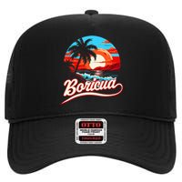 Boricua Spirit Beautiful Puerto Rican Pride High Crown Mesh Back Trucker Hat