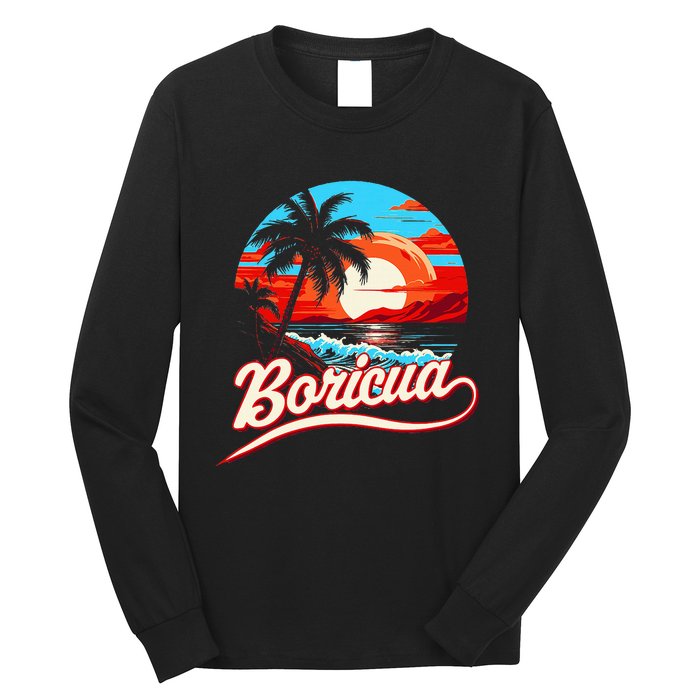 Boricua Spirit Beautiful Puerto Rican Pride Long Sleeve Shirt