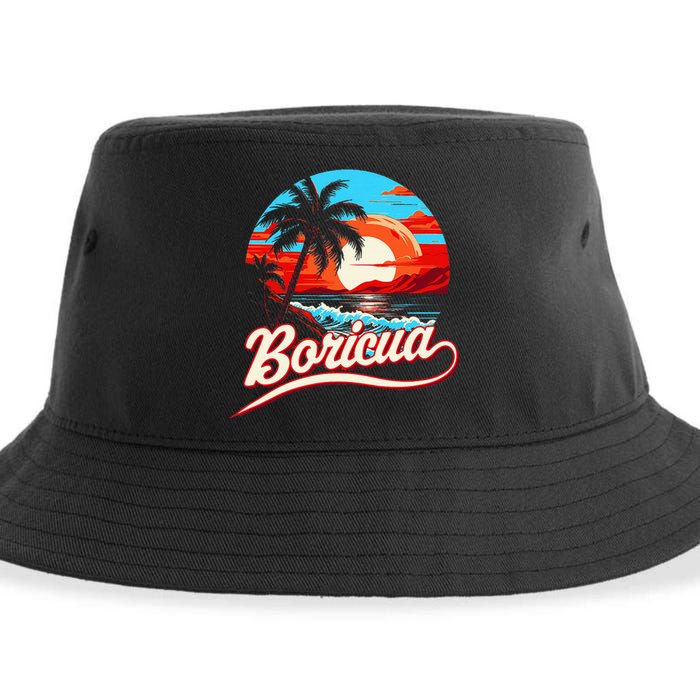 Boricua Spirit Beautiful Puerto Rican Pride Sustainable Bucket Hat