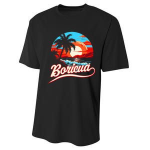 Boricua Spirit Beautiful Puerto Rican Pride Performance Sprint T-Shirt