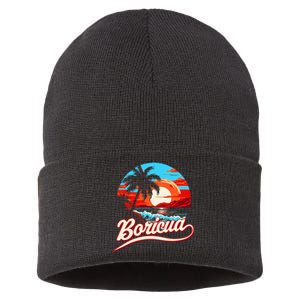 Boricua Spirit Beautiful Puerto Rican Pride Sustainable Knit Beanie