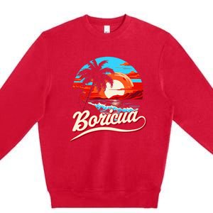 Boricua Spirit Beautiful Puerto Rican Pride Premium Crewneck Sweatshirt