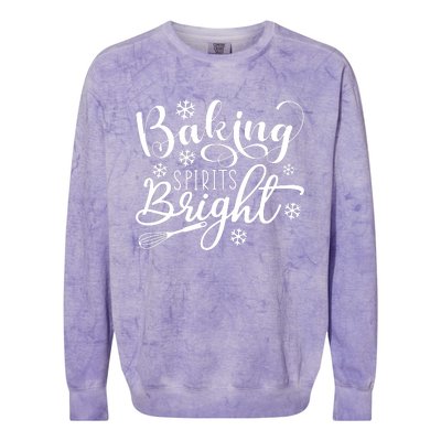 Baking Spirits Bright Jingle Bells Christmas Colorblast Crewneck Sweatshirt