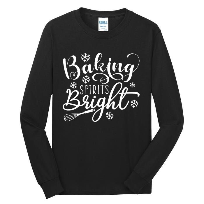 Baking Spirits Bright Jingle Bells Christmas Tall Long Sleeve T-Shirt