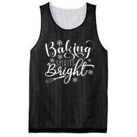 Baking Spirits Bright Jingle Bells Christmas Mesh Reversible Basketball Jersey Tank